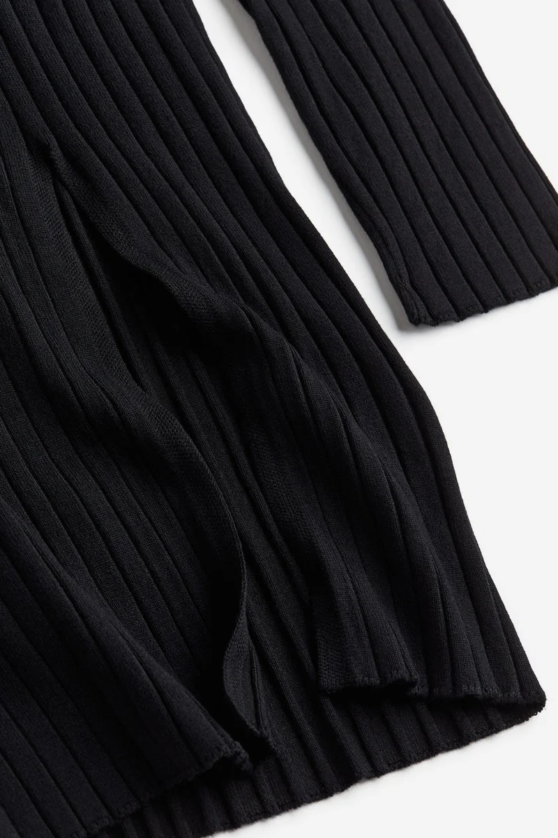 اتش اند ام فستان ميدي من نسيج مرن